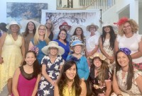 group of women at the tea time event