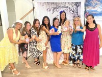 group of women at the tea time event