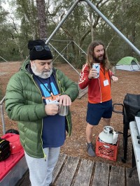 cold morning and hot coffee