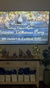 Volunteer Christmas Party 2025 Welcome slide