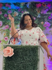 Speaker at the podium
