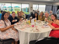women around a table