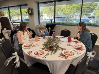 Women around decorated table
