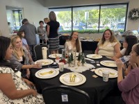 Women around decorated table