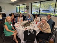 Women around decorated table