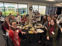 Women around decorated table