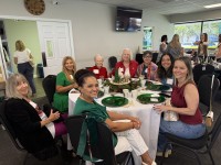 Women around decorated table