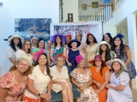group of women at the tea time event