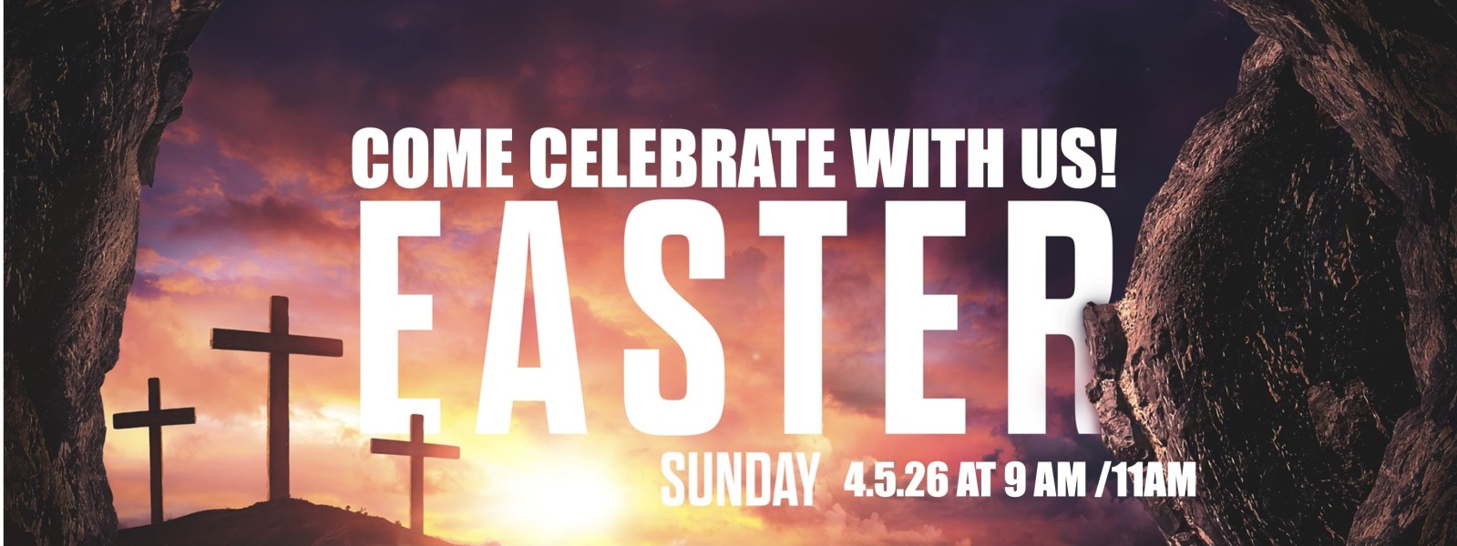 Join us For Easter Sunday service on April 5, 2026. Service time is 9am or 11am. Located at Calvary Chapel Naples.