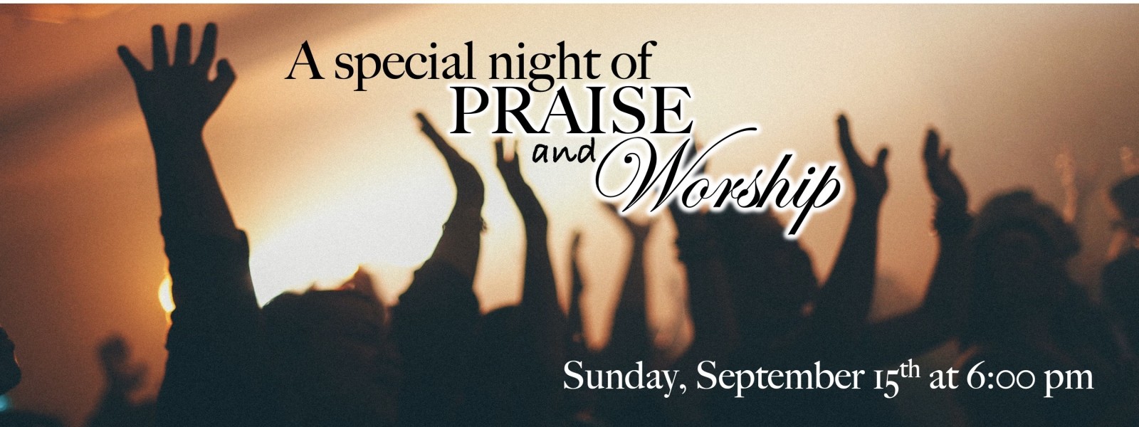 Join us on September 15th for a Worship Concert at Calvary Chapel Naples at 6pm.