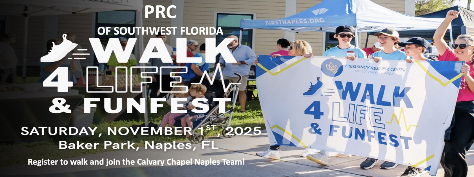 PCR Walk for Life Saturday November 1, 2025 at Baker Park 8an to 10am