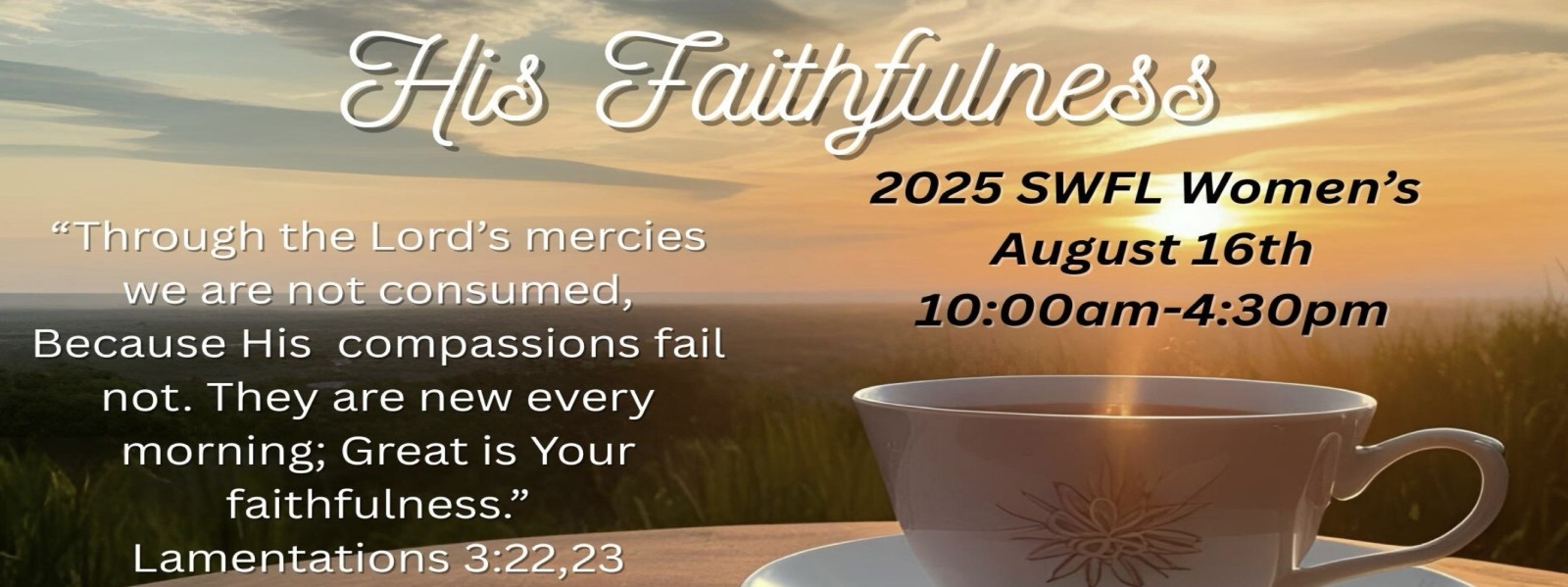 SWFL Women's Conference Registration. Conference is held August 16,2025 in Punta Gorda Florida